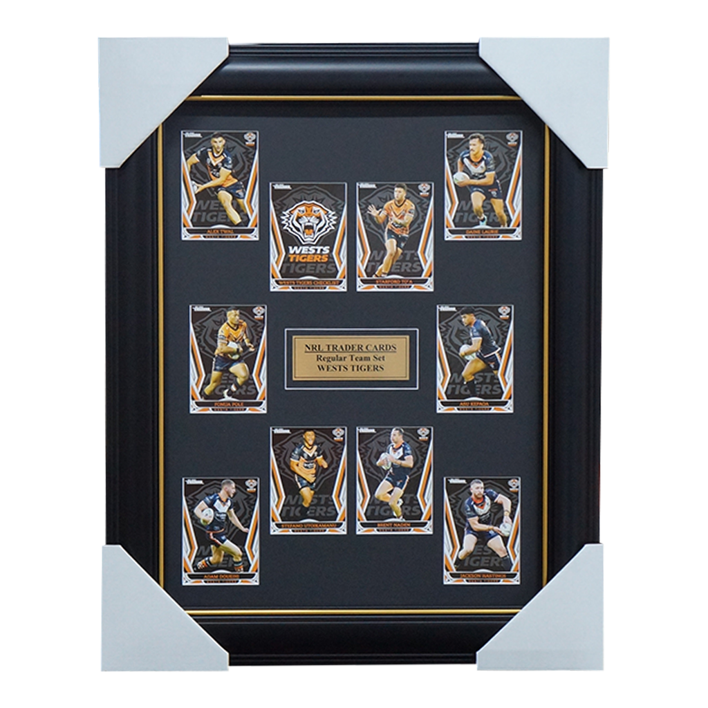 2023 NRL Traders Cards West Tigers Team Set Framed - 5409