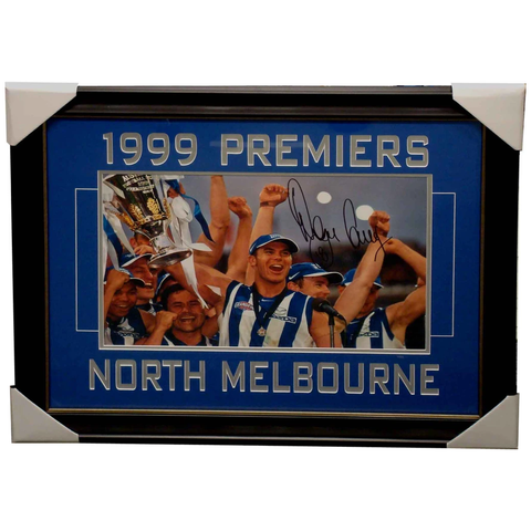 Wayne Carey Kangaroos 1999 Premiers Signed Photo Framed - 4001