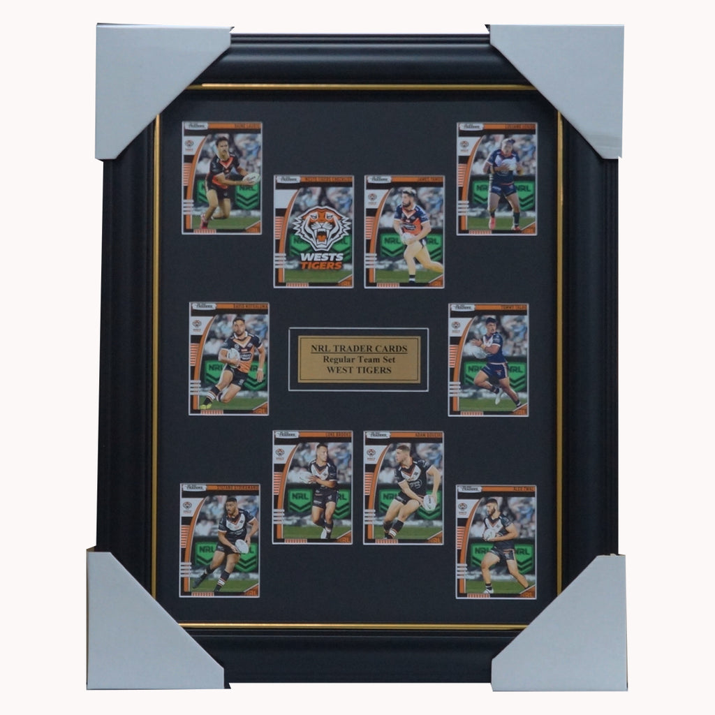 2022 NRL Traders Cards West Tigers Team Set Framed - 5104