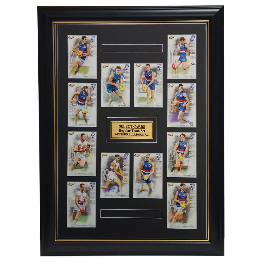 Western Bulldogs 2019 Select Card Team Set Framed Bontempelli Johannisen Macrae - 3519