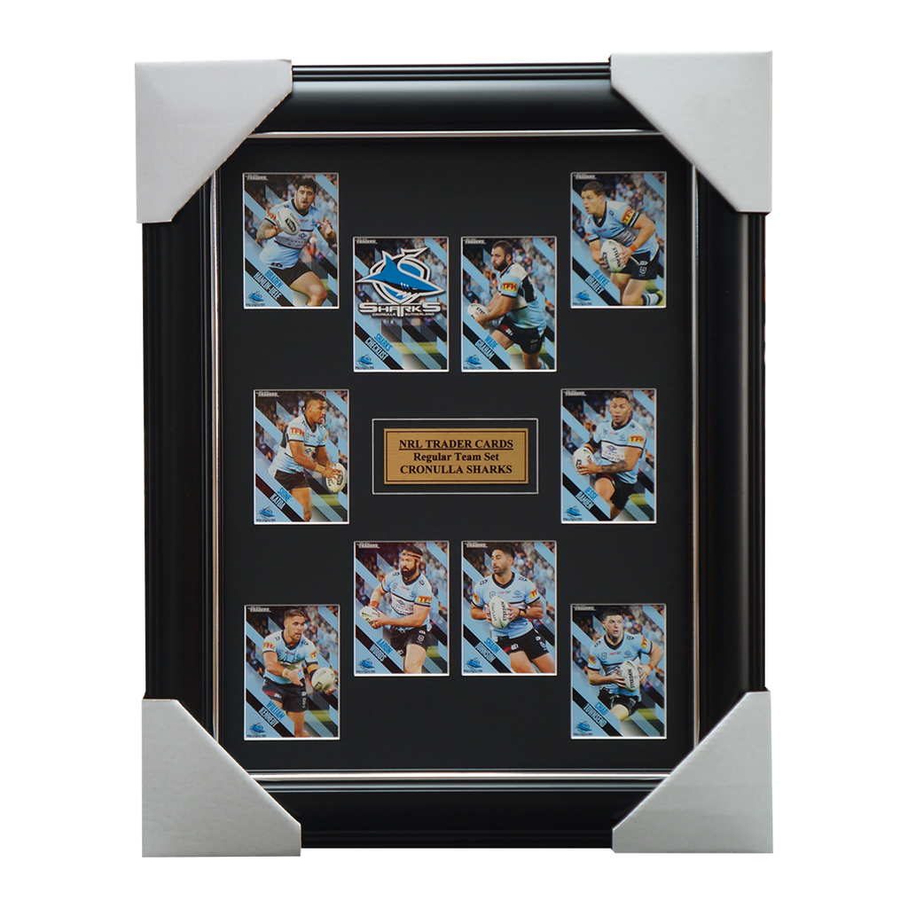 2021 NRL Traders Cards Cronulla Sharks Team Set Framed Graham Woods - 4650