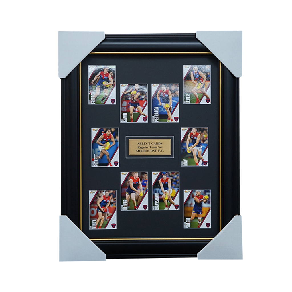 Melbourne Demons 2023 Select Card Team Set Framed Gawn Petracca Oliver  - 5401