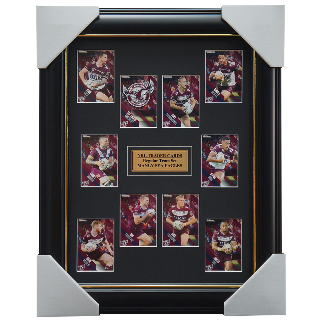 2021 NRL Traders Cards Manly Sea Eagles Team Set Framed Tom-Trbojevic - 4652