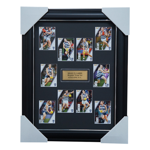 Geelong Cats 2023 Select Card Team Set Framed Dangerfield Hawkins 53