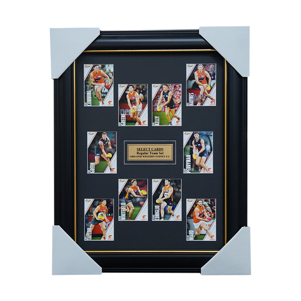 Greater Western Sydney 2023 Select Card Team Set Framed Coniglio Greene Kelly - 5399