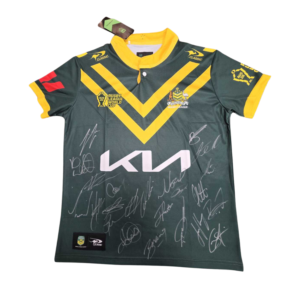 Australia Signed 2026 Rugby World Cup Team Jersey - 7685