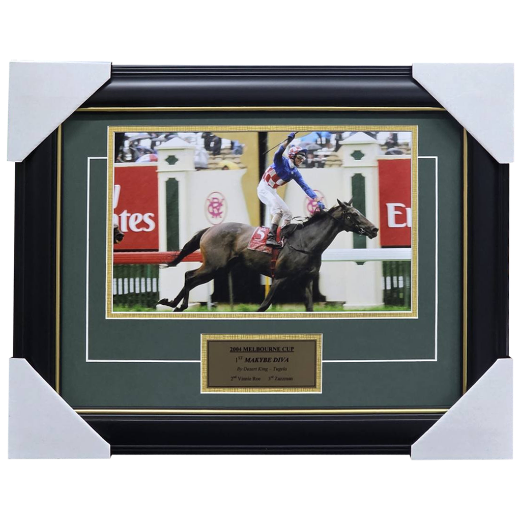 2004 Melbourne Cup Winner Makybe Diva Photo Framed - 2810