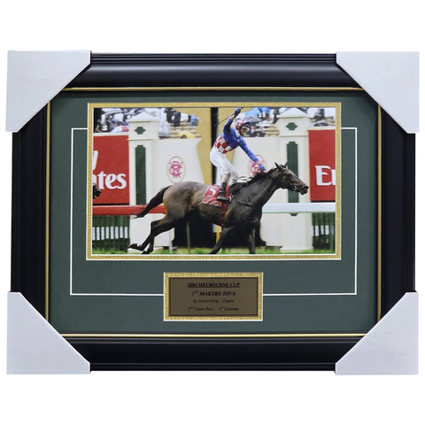 2004 Melbourne Cup Winner Makybe Diva Photo Framed - 2810