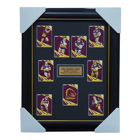 2024 NRL Traders Cards Brisbane Broncos Team Set Framed - 5808