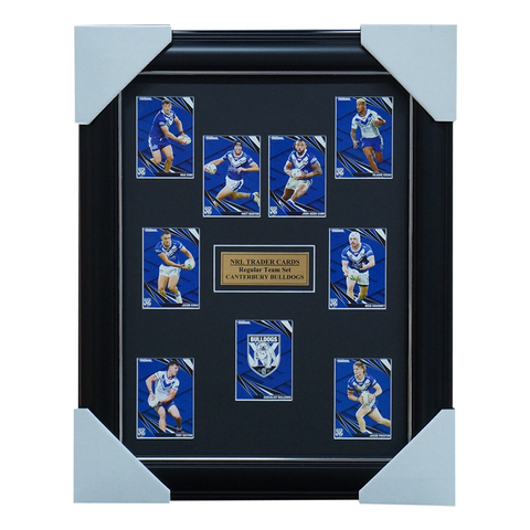 2024 NRL Traders Cards Canterbury Bulldogs Team Set Framed - 5805