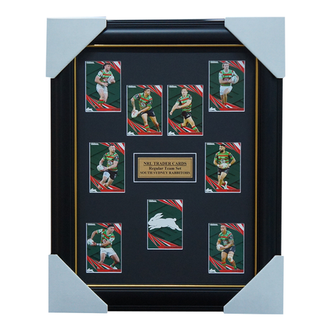 2024 NRL Traders Cards South Sydney Rabbitohs Team Set Framed - 5794