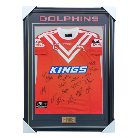 2025 Dolphins Team Signed Jersey Framed - 7176