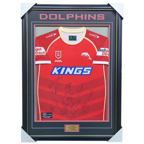 2025 Dolphins Team Signed Jersey Framed - 7176