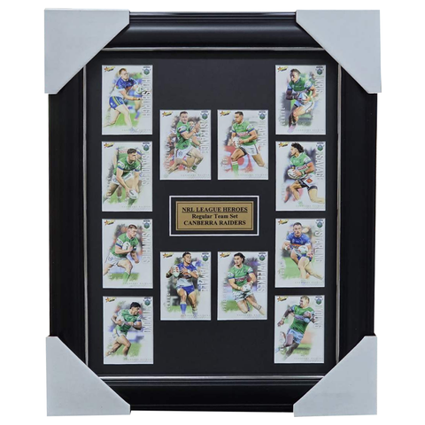 2026 Select NRL League Heroes Canberra Raiders Team Set Framed - 7386