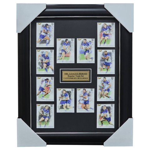2026 Select NRL League Heroes Canterbury Bulldogs Team Set Framed - 7384
