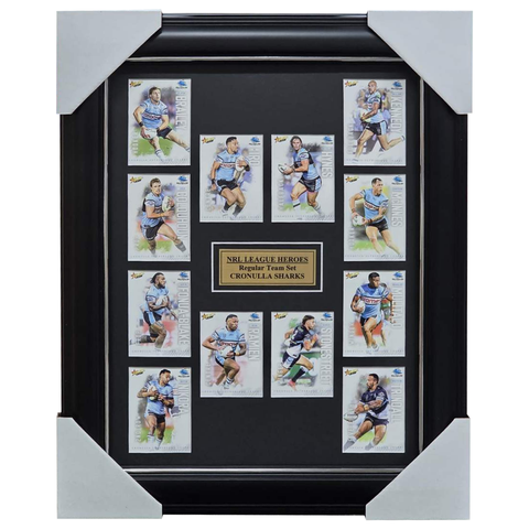 2026 Select NRL League Heroes Cronulla Sharks Team Set Framed - 7385