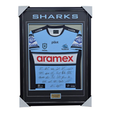 2026 Cronulla Sharks Team Signed Jersey Framed - 7457