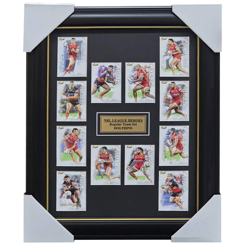 2026 Select NRL League Heroes Dolphins Team Set Framed - 7380