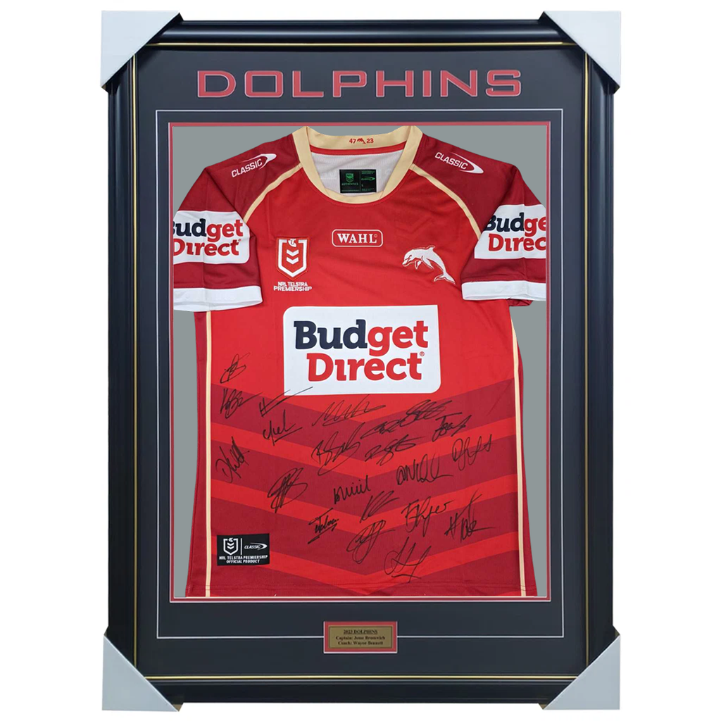 2026 Dolphins Team Signed Jersey Framed - 7591