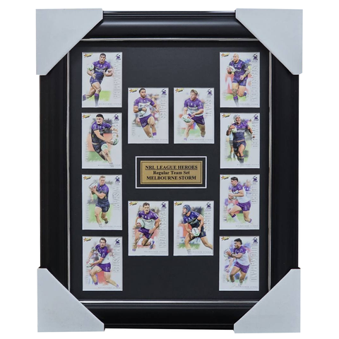 2026 Select NRL League Heroes Melbourne Storm Team Set Framed - 7387