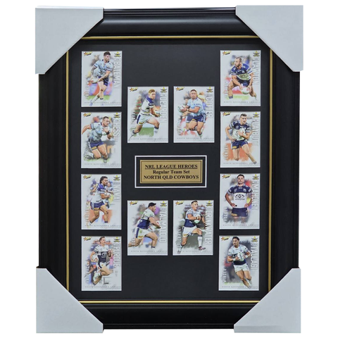 2026 Select NRL League Heroes North Queensland Cowboys Team Set Framed - 7383
