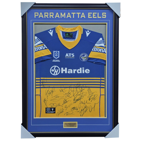 2026 Parramatta Eels Team Signed Jersey Framed - 7456
