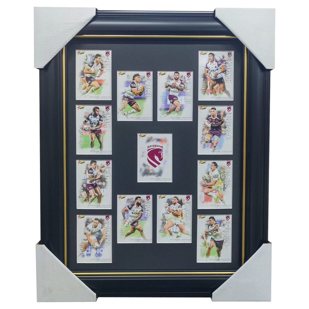2026 Select NRL League Heroes Brisbane Broncos Team Set Framed - 7378