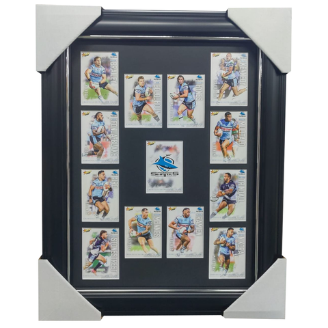 2026 Select NRL League Heroes Cronulla Sharks Team Set Framed - 7385