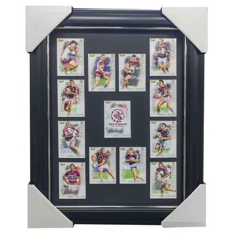 2026 Select NRL League Heroes Manly Sea Eagles Team Set Framed - 7388
