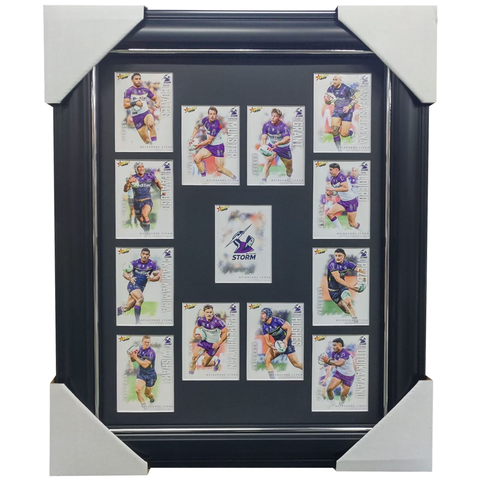 2026 Select NRL League Heroes Melbourne Storm Team Set Framed - 7387