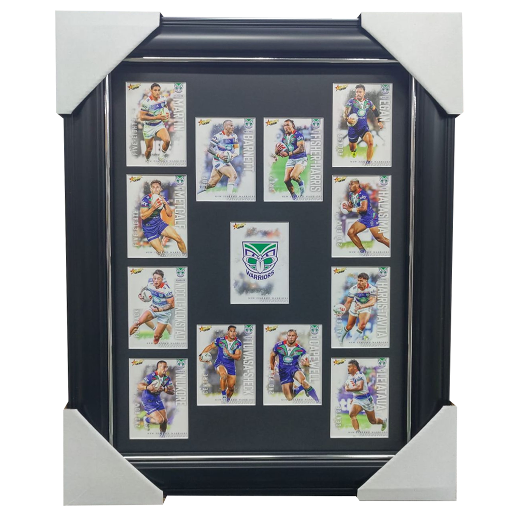 2026 Select NRL League Heroes New Zealand Warriors Team Set Framed - 7389