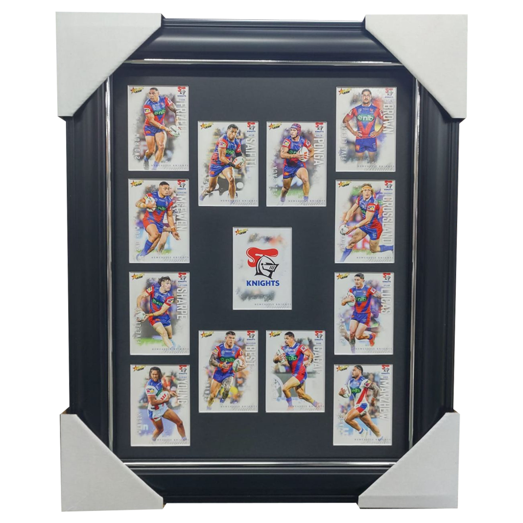 2026 Select NRL League Heroes Newcastle Knights Team Set Framed - 7390