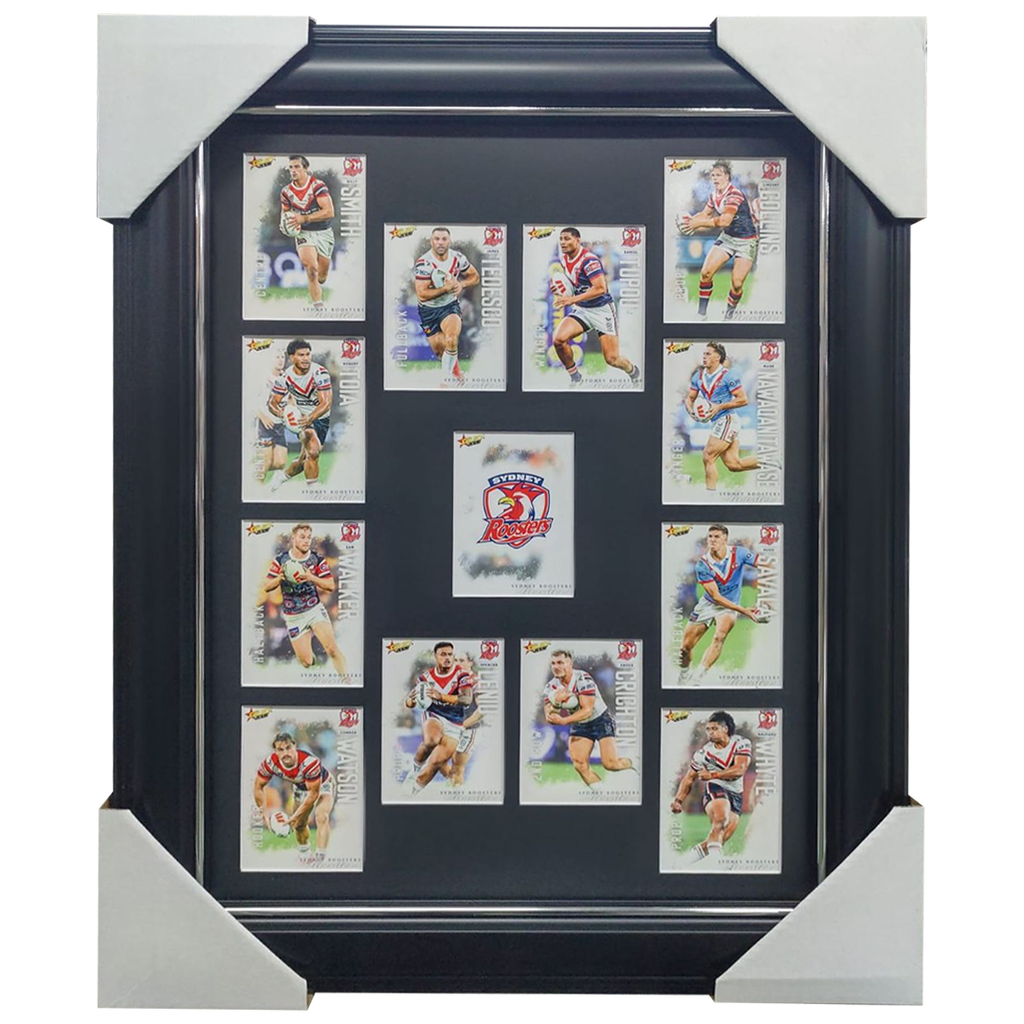 2026 Select NRL League Heroes Sydney Roosters Team Set Framed - 7375