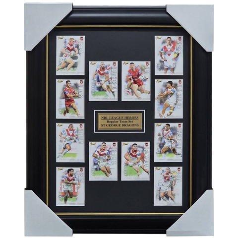 2026 Select NRL League Heroes St George Illawarra Dragons Team Set Framed - 7377