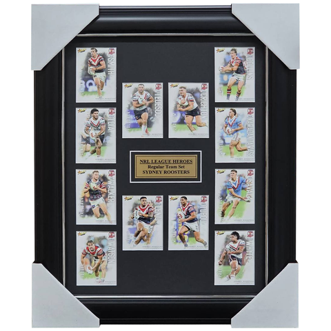 2026 Select NRL League Heroes Sydney Roosters Team Set Framed - 7375
