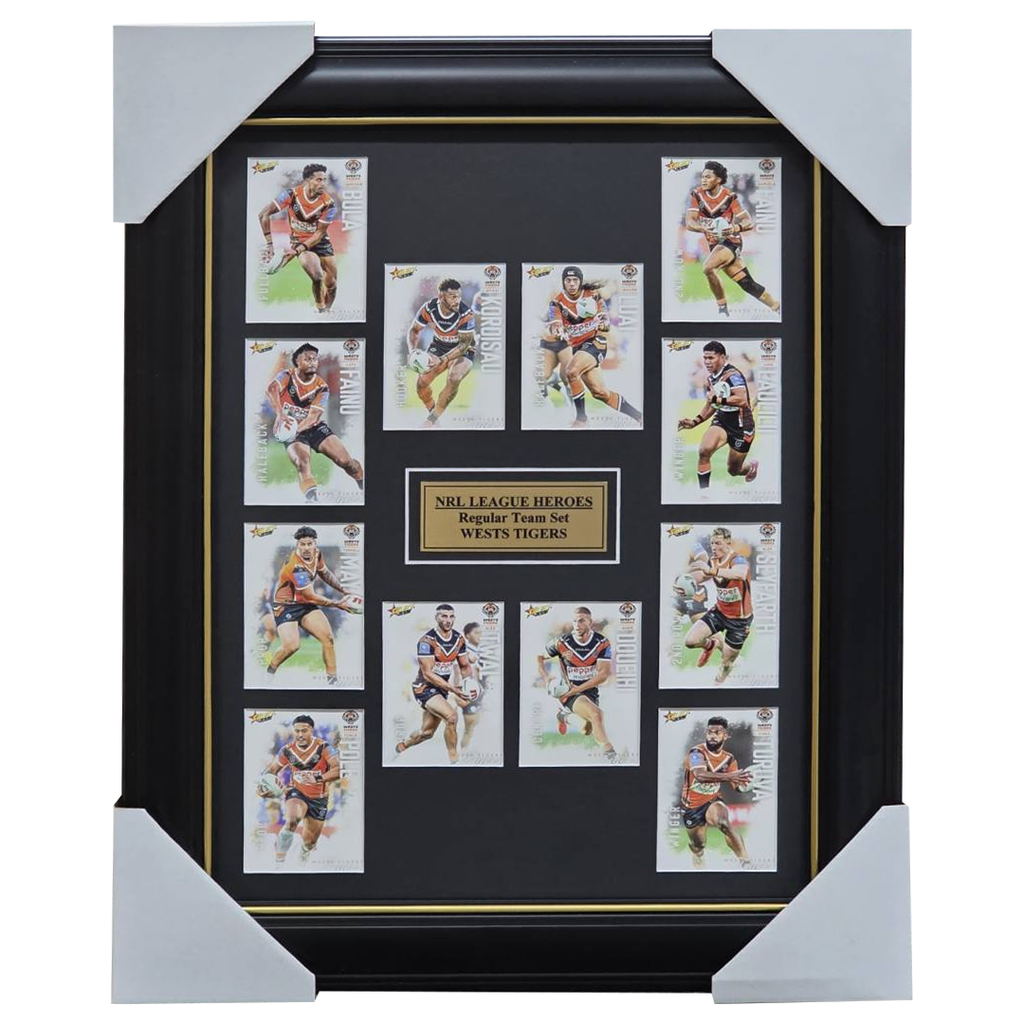 2026 Select NRL League Heroes West Tigers Team Set Framed - 7376