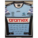 2026 Cronulla Sharks Team Signed Jersey Framed - 7457