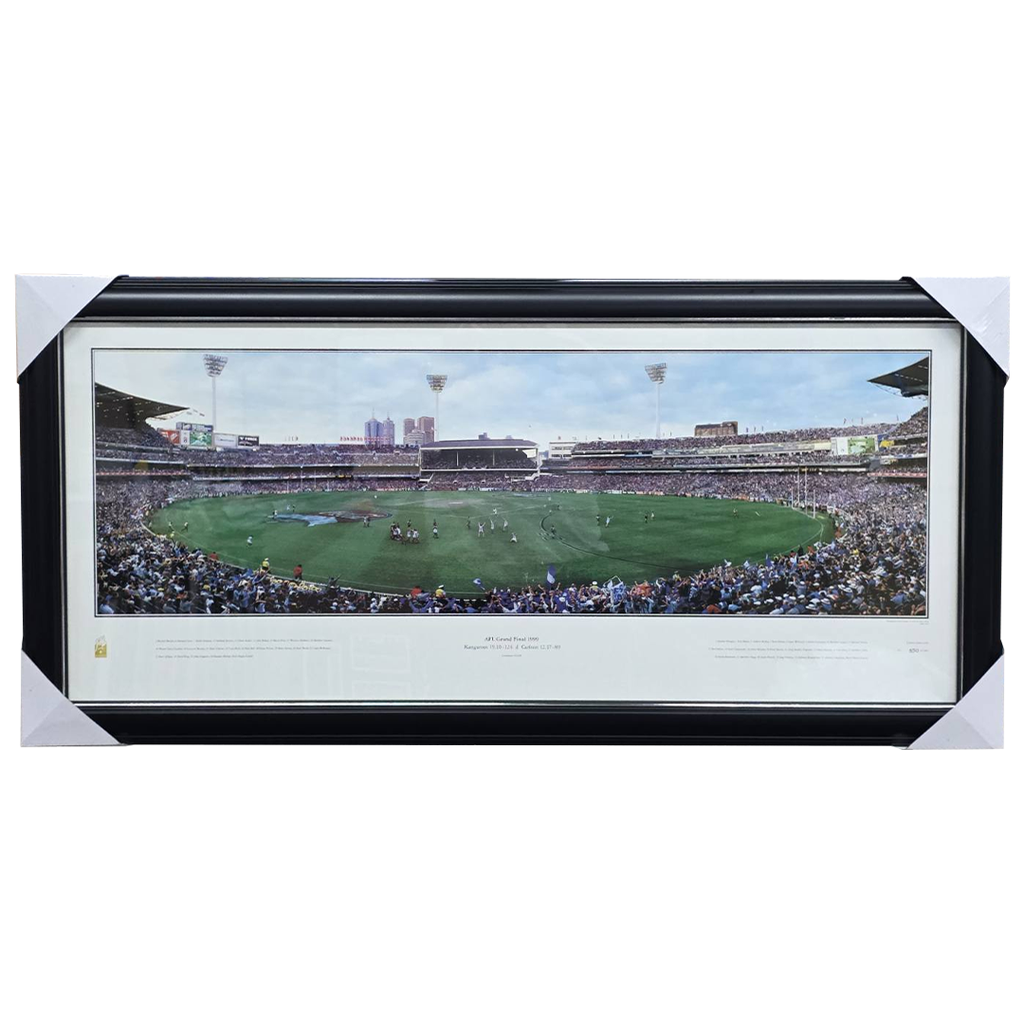 North Melbourne 1999 Afl Premiers Limited Edition Panoramic Print Framed - 2928