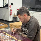 Brisbane Broncos 2025 NRL Premiership Dual Signed Reece Walsh & Adam Reynolds Official Lithograph Framed - 7292