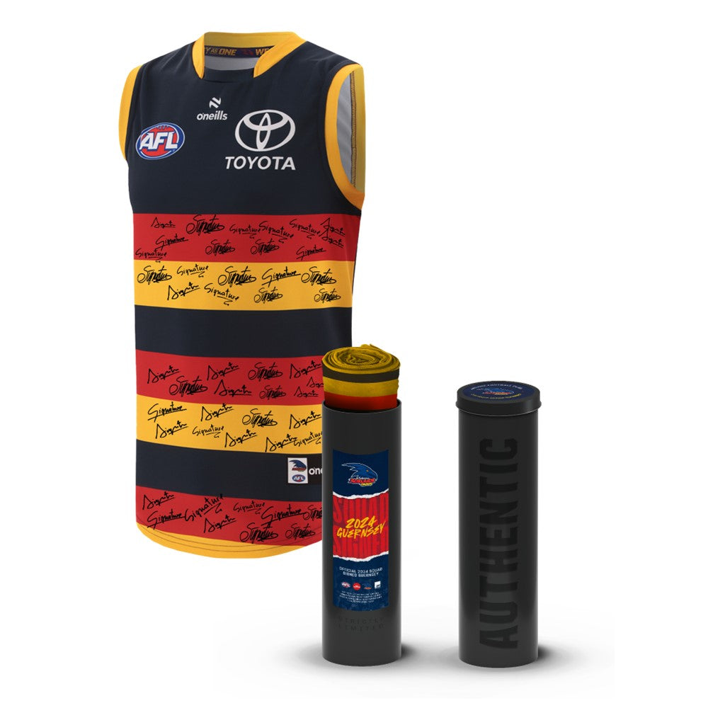 Adelaide Football Club 2024 AFL Official Team Signed Guernsey - 5818