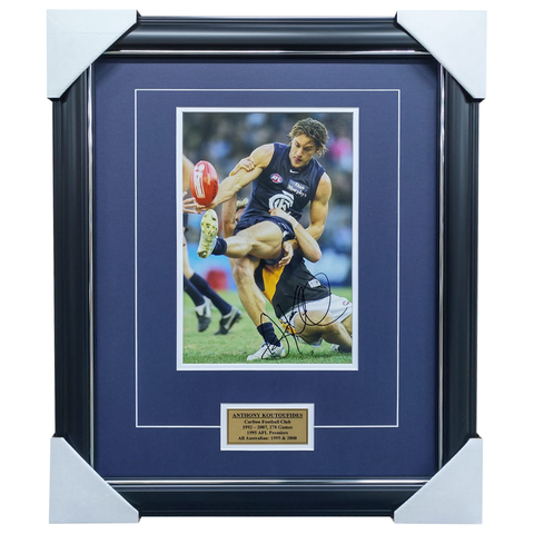 Anthony Koutoufides Carlton Signed Photo Framed - 5663