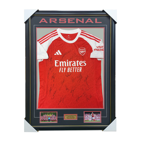 Arsenal Signed 2025/26 Team Signed Jersey Framed - 7234