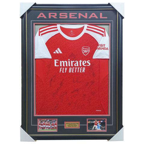 Arsenal Signed 2025/26 Team Signed Jersey Framed - 7234