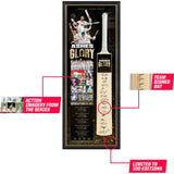Australia 25/26 Ashes Glory Team Signed Official Bat Framed Smith Cummins Carey - 7355