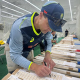 Australia 25/26 Ashes Glory Team Signed Official Bat Framed Smith Cummins Carey - 7355