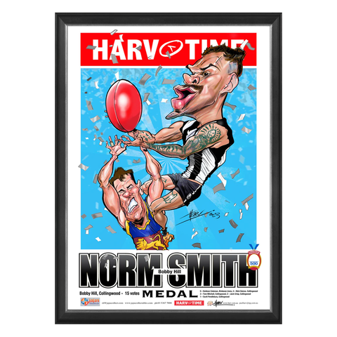 Bobby Hill, 2023 Norm Smith Medallist , Harv Time Print Framed - 5634