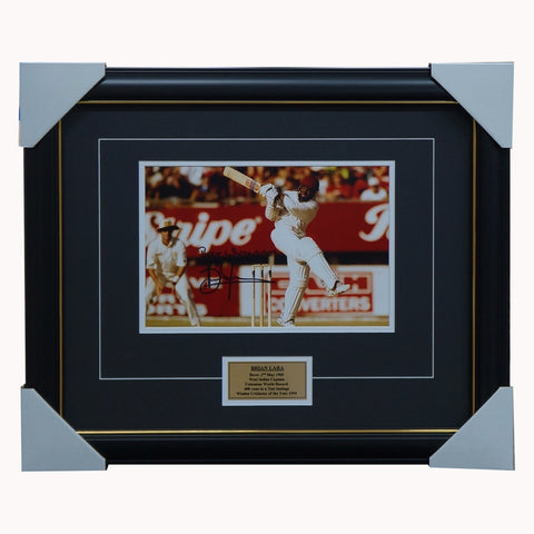 Brian Lara West Indies Signed Photo Framed - 5660