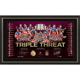 Brisbane Lions 2026 Premiers Dual Signed Official AFL Lithograph Framed Charlie Cameron & Logan Morris - 7635