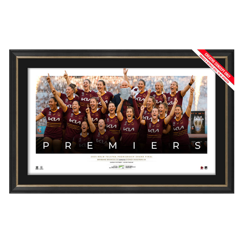 Brisbane Broncos NRLW Premiership Icon Series Framed - 7297