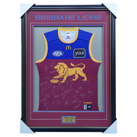 Brisbane Lions 2026 Squad Official AFL Signed Guernsey - 7419